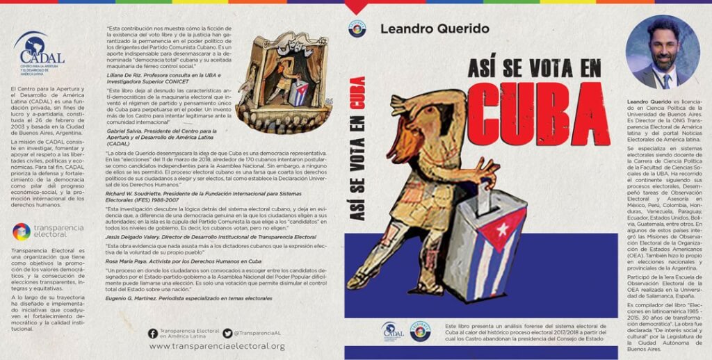 La originalidad de los cubanos: «El libro Así se vota en Cuba es un radiografía de un sistema cuya función es marginar al pueblo de la toma de decisiones»