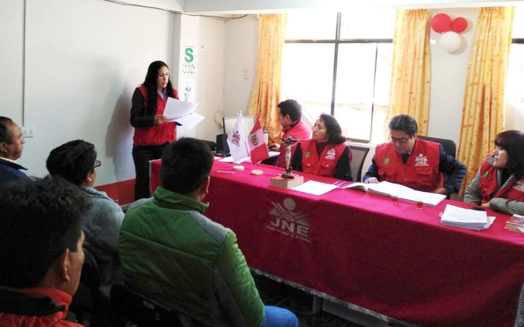 [Perú] Cinco JEE inician proclamación de resultados de comicios 2018