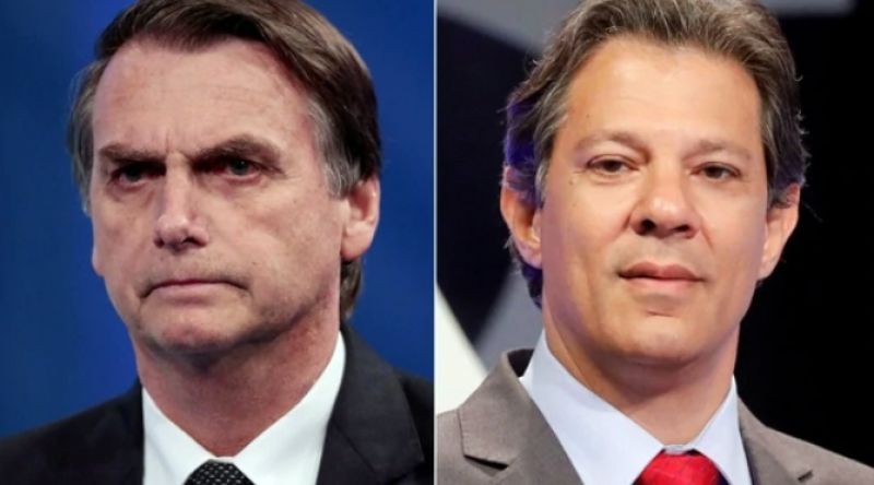 [Brasil] Encuesta Ibope a 4 días de las presidenciales: Bolsonaro baja 2 % en intención de voto y Haddad sube 2 %