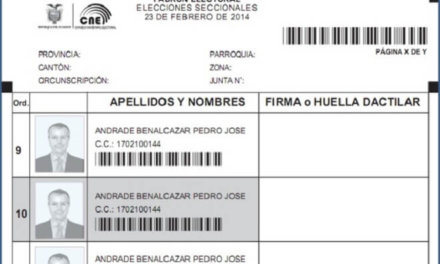 [Ecuador] Eliminan 50.023 registros de extranjeros en padrón electoral