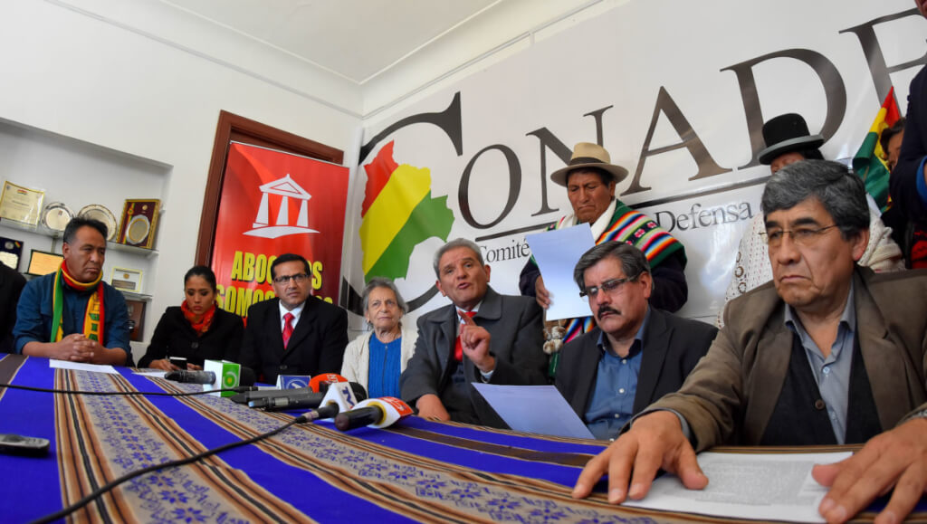 [Bolivia] El Conade dice que si el TSE habilita a Morales será un “golpe de Estado”