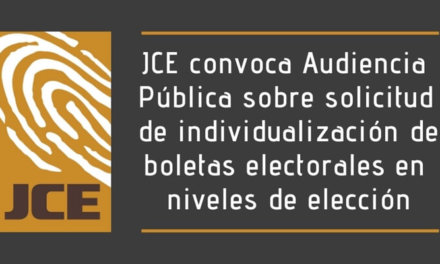 (República Dominicana) JCE convoca Audiencia Pública sobre solicitud de individualización de boletas electorales en niveles de elección