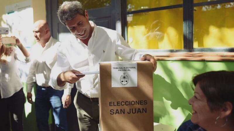 (Argentina) Sergio Uñac ganó las PASO de San Juan con más del 55% de los votos
