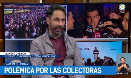 (Argentina) Leandro Querido, Director Ejecutivo de Transparencia Electoral: «Las listas colectoras son un problema»