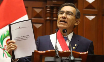 (Perú) Pdte. Vizcarra propone adelanto de las elecciones presidenciales para el 2020