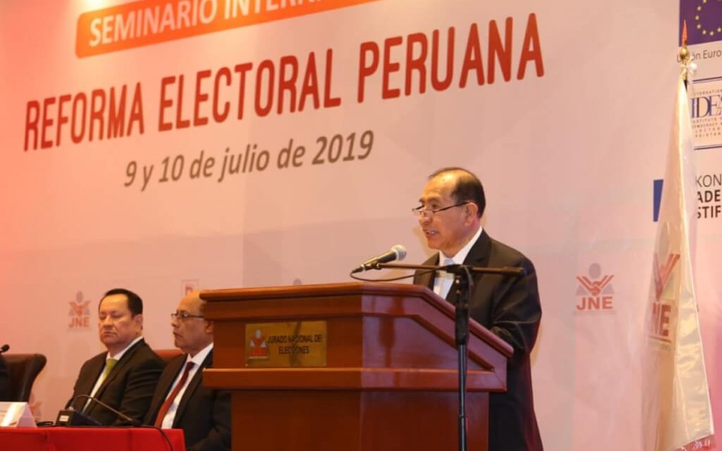 (Perú) Presidente del JNE, Victor Ticona Postigo: la aprobación de un código electoral se ha convertido en una necesidad histórica