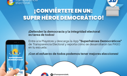 (Argentina) Transparencia Electoral presenta la APP “Superhéroes Democráticos” para observación electoral de jóvenes votantes