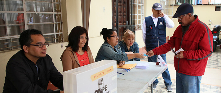 (Perú) ONPE brindó asistencia técnica para las elecciones internas en cuatro partidos políticos