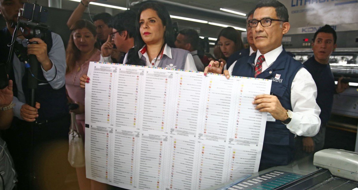 (Perú) Elecciones Congresales 2020: ONPE imprime más de 84 mil actas electorales