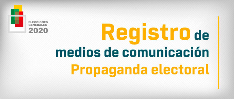 (Bolivia) Ayer venció el plazo que dio el TSE para registrar medios para difundir propaganda