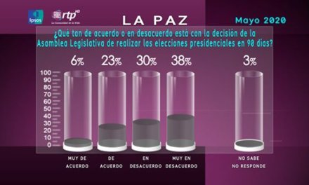 (Bolivia) Encuesta urbana: 67% de los bolivianos está en desacuerdo con elecciones en un plazo de 90 días