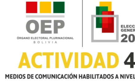 (Bolivia) El TSE publica las listas de medios de comunicación habilitados para difundir propaganda electoral pagada