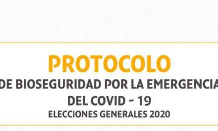 (Bolivia) El TSE aprueba medidas de seguridad sanitaria para la jornada de votación