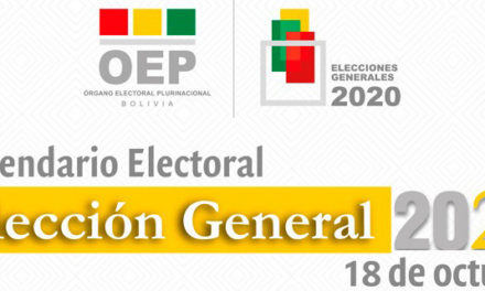 (Bolivia) El TSE aprueba el Calendario Electoral para la elección del 18 de octubre
