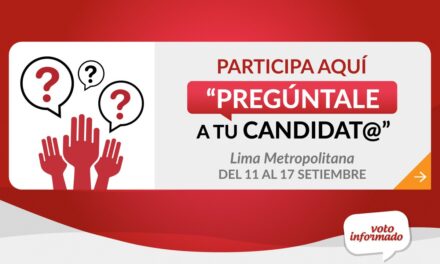 [Perú] Electores pueden formular preguntas a candidatos presidenciales