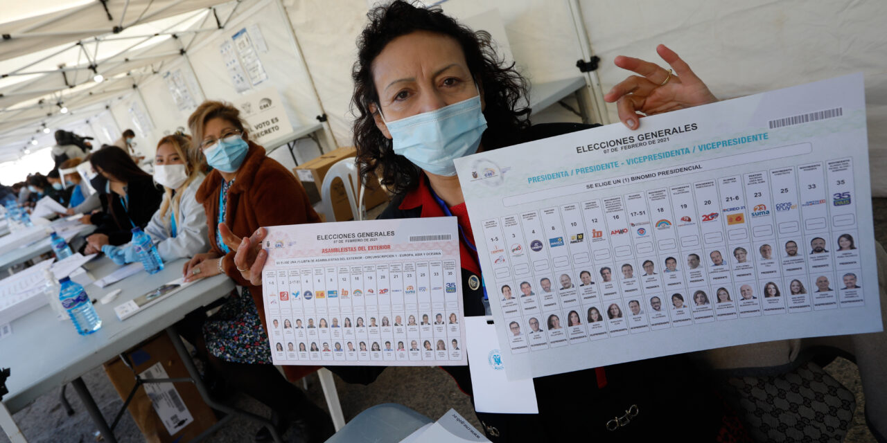 [Ecuador] CNE hizo un recuento de 1,4 millones de votos de la dignidad de binomio presidencial