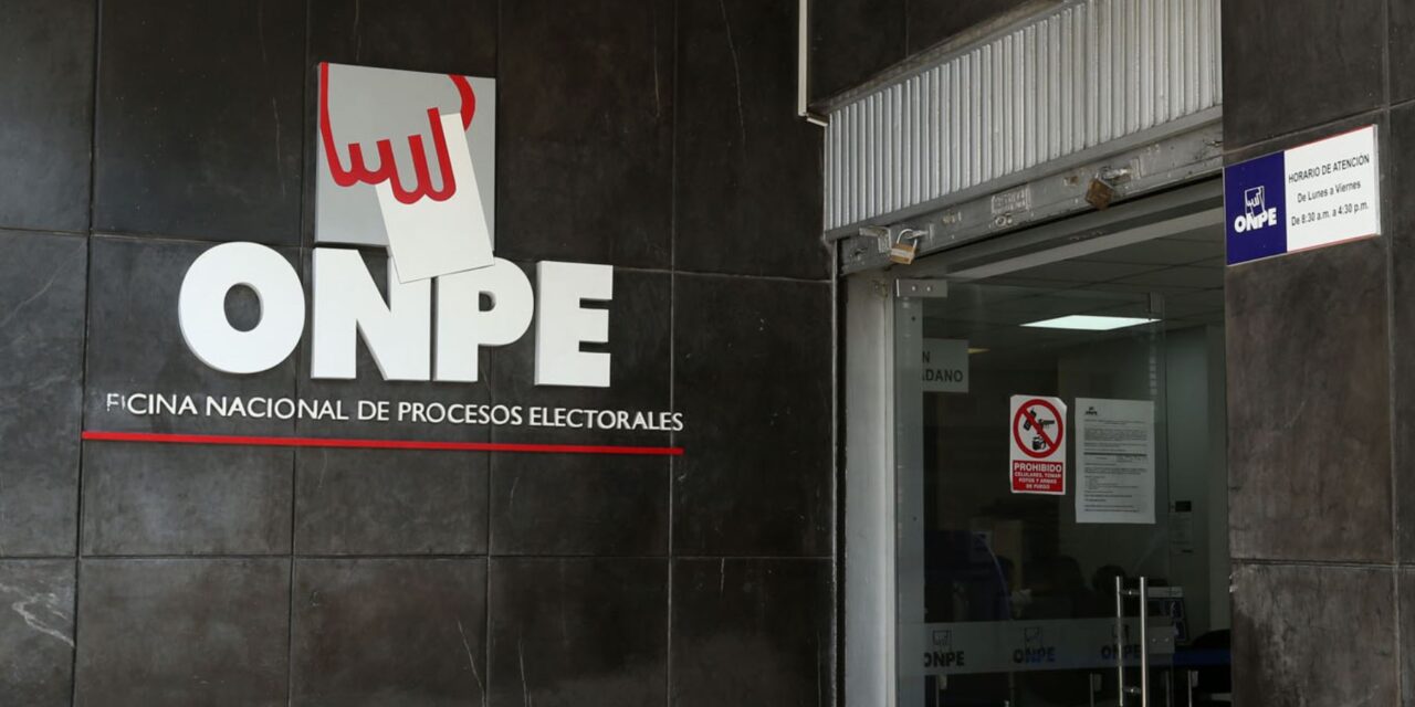 [Perú] ONPE: 169 organizaciones políticas convocaron a elecciones internas