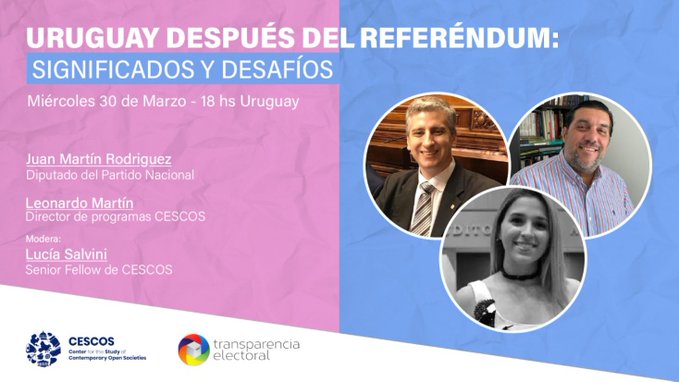 [Latam] Webinar «Uruguay después del referéndum: significados y desafíos»