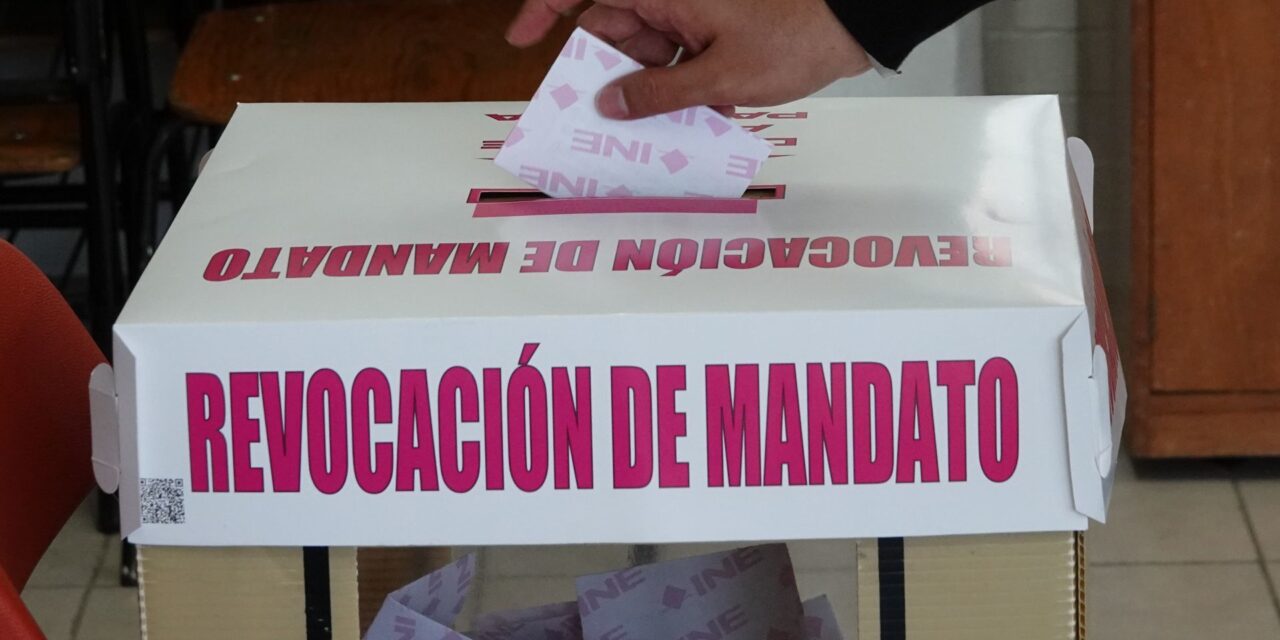 [México] El INE estima una participación total del 18% en la consulta sobre la revocación de mandato