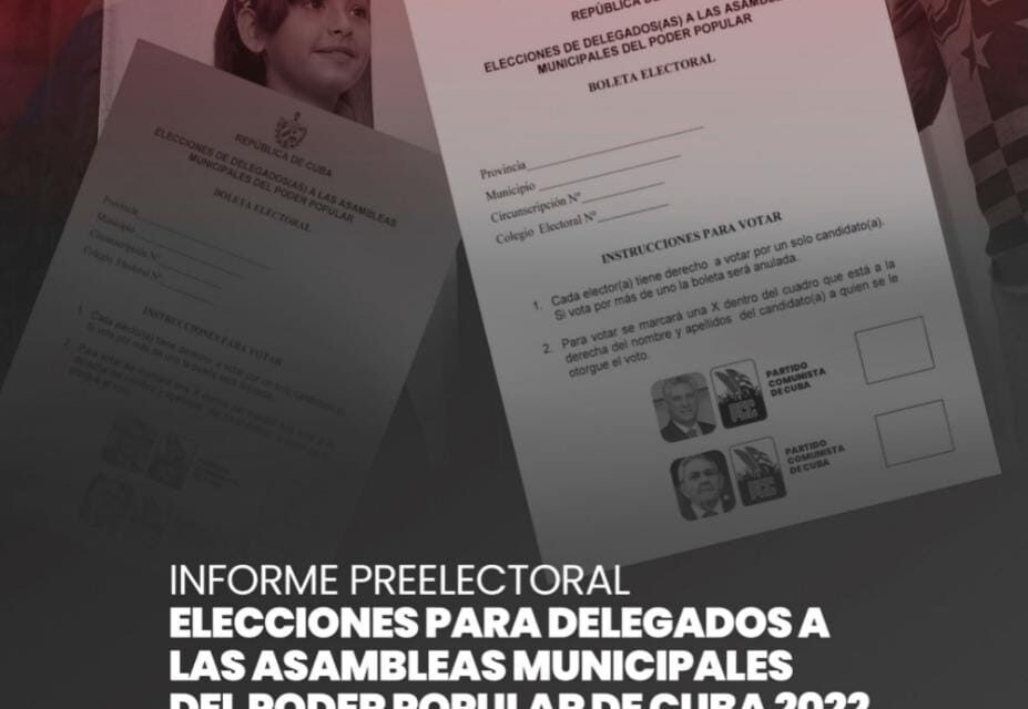 Reporte preelectoral de las elecciones municipales de Cuba de DemoAmlat: las elecciones son controladas por el PCC para impedir cualquier participación genuina