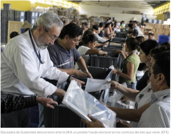 Diputados de Guatemala denunciaron ante la OEA un posible fraude electoral en los comicios del año que viene