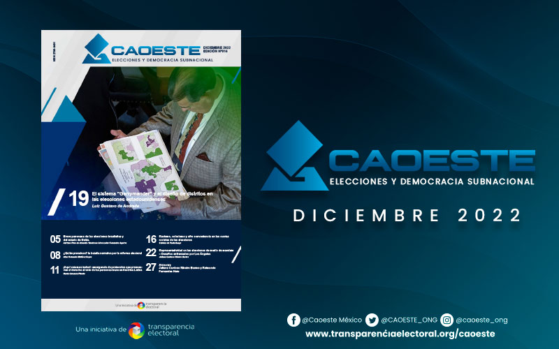 CAOESTE lanza la edición #14 de su revista Digital «Elecciones y Democracia Subnacional»