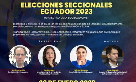 Webinar sobre las Elecciones Seccionales en Ecuador 2023