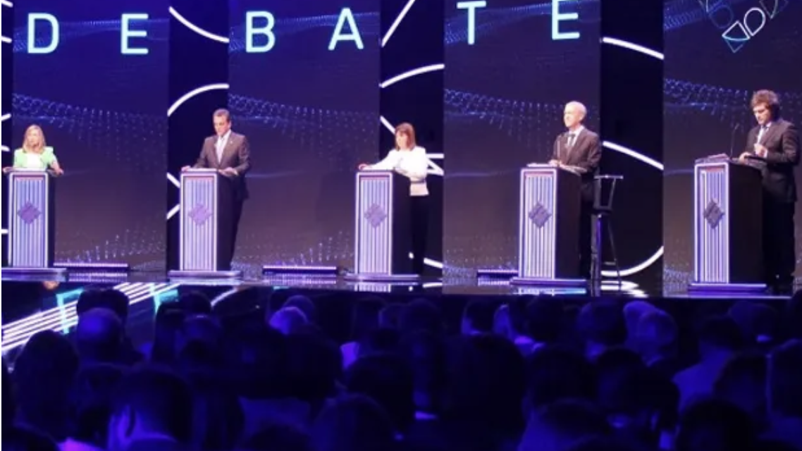 Debate presidencial: Milei y Massa vuelven a polarizar y Bullrich boyando