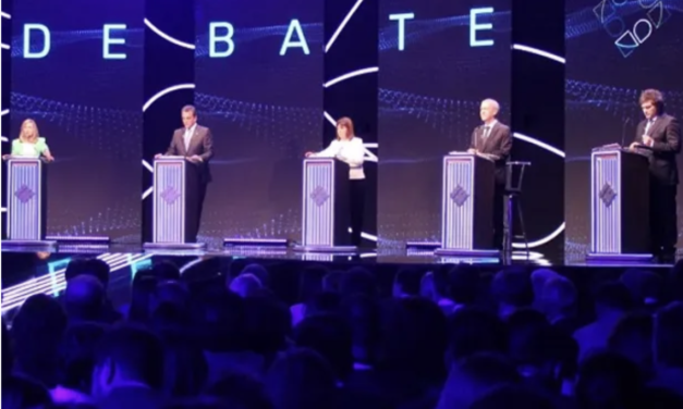 Debate presidencial: Milei y Massa vuelven a polarizar y Bullrich boyando