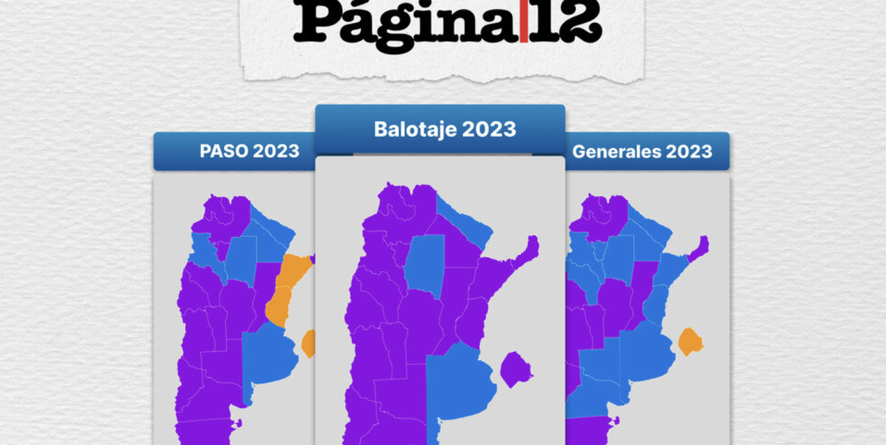 ¿Cómo votó Argentina en las PASO, las elecciones generales y el balotaje? Los mapas que exponen la variación